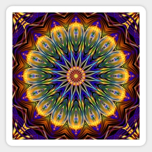 Mandala Colorful Graphic Art Jewel Tones Design face masks, Phone Cases, Apparel & Gifts Sticker